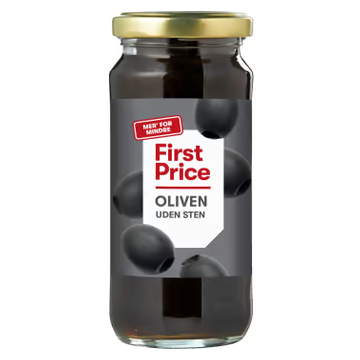FP OLIVEN SORTE U/STEN 350 G
