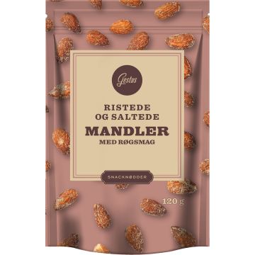 GESTUS MANDLER RØGEDE/SALT 120 G