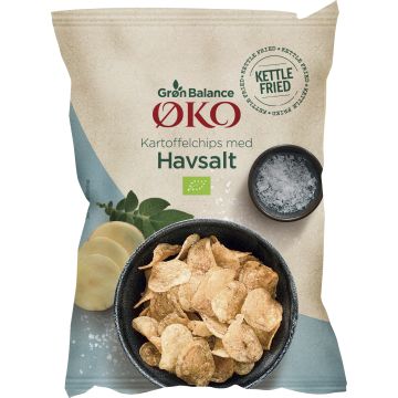 GB CHIPS SALTED GLF ØKO 125 G