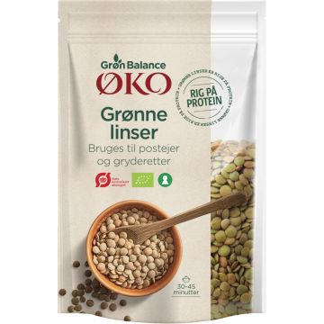 GB GRØNNE LINSER ØKO 400 G