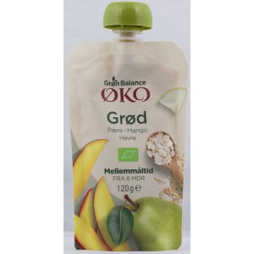 GB GRØD HAVRE/PÆR/MANG ØKO 120 G