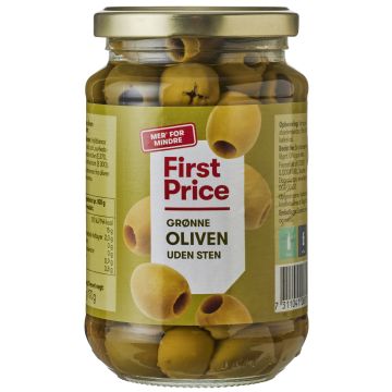 FP OLIVEN GRØNNE U/STEN 350 G