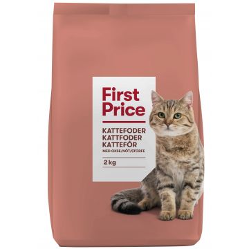 FIRST PRICE KATTEFODER OKSE 2 KG