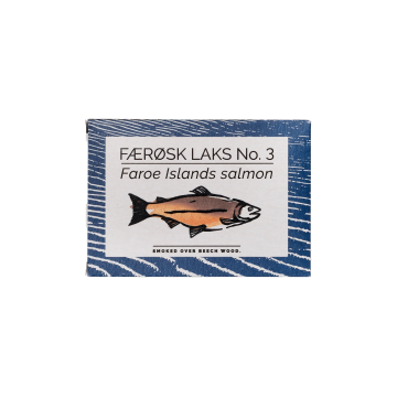 Tin of FANGST Faroe Salmon No. 3 in organic oil