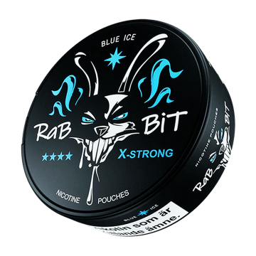 RaBBiT Blue Ice X-Strong Nicotinezakjes