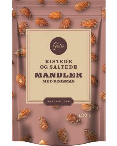 GESTUS MANDLER RØGEDE/SALT 120 G
