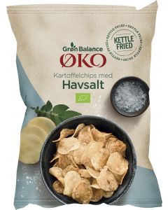 GB CHIPS SALTED GLF ØKO 125 G