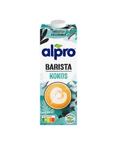 Alpro Coconut Drink Barista Pack of 8 &ndash; plant-based coconut milk alternative for coffee