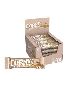 CORNY BIG White 24&times;40g med fuldkornsflager og hvid chokolade