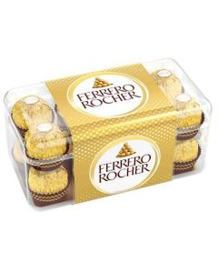 Ferrero Rocher Chocolates 16 Pieces &ndash; hazelnut chocolates with crunchy wafer