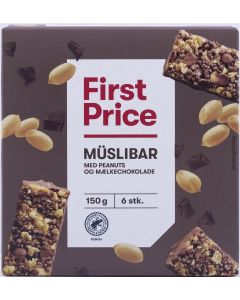 First Price M&uuml;slirepen Choco Peanut